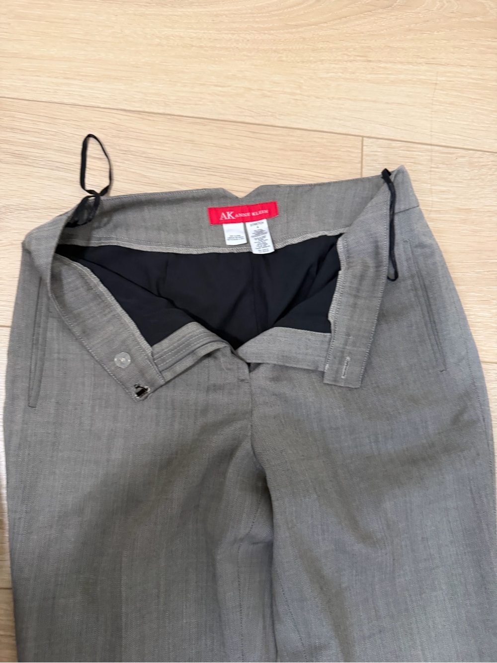 Anne Klein Light Gray Tailored Dress Pants